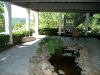 Lowest level looking toward the rose garden