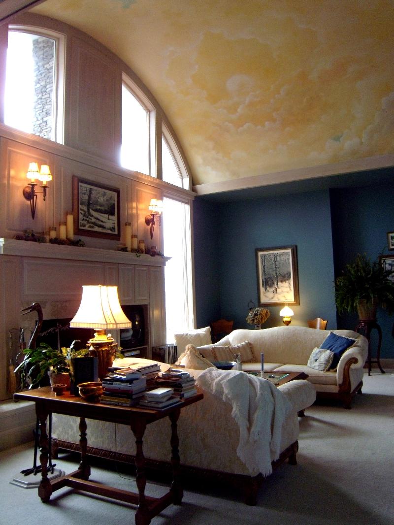 Living Room Ceiling Mural