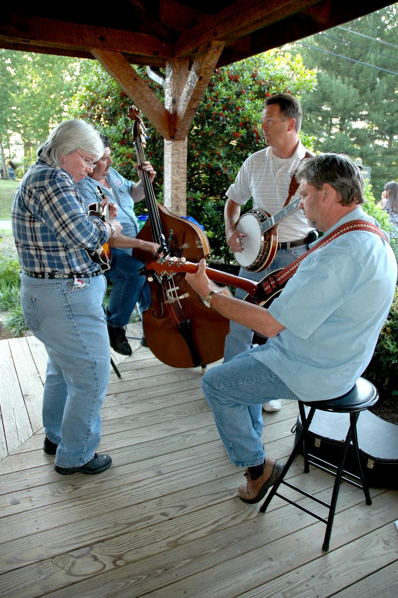 One of the dozens of small groups jamming at the 2011 Spring Festival at the Townsend Visitor Center