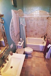 Key Largo Bath- Swan Fixtures with a Whirlpool Tub and Shower Combo