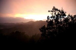 Gracehill sunset from the top veranda Sunset 3, 07-05-09