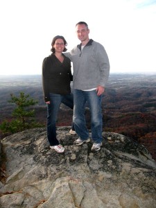 Keri and Tim Meeker on an ATV break at the top of Bluff Mountain in Pigeon Forge, Tennessee Keri and Tim Meeker on an ATV break at the top of Bluff Mountain in Pigeon Forge, Tennessee