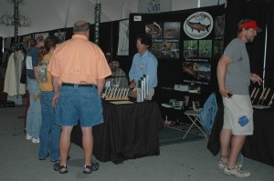 Ian Rutter at the R&R Fly Fishing Booth