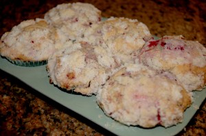 1/2 batch of Gluten Free Raspberry Streusel Muffins 1/2 batch of Gluten Free Lemon Raspberry Streusel Muffins