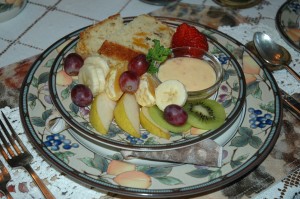 Apricot Fruit Dip (and our award winning, blue ribbon, Apricot Bread!)