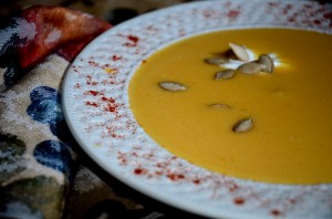 Winter Squash Soup- Pumpkin 012 Pumpkin Winter Squash Soup with Toasted Pumpkin Seeds