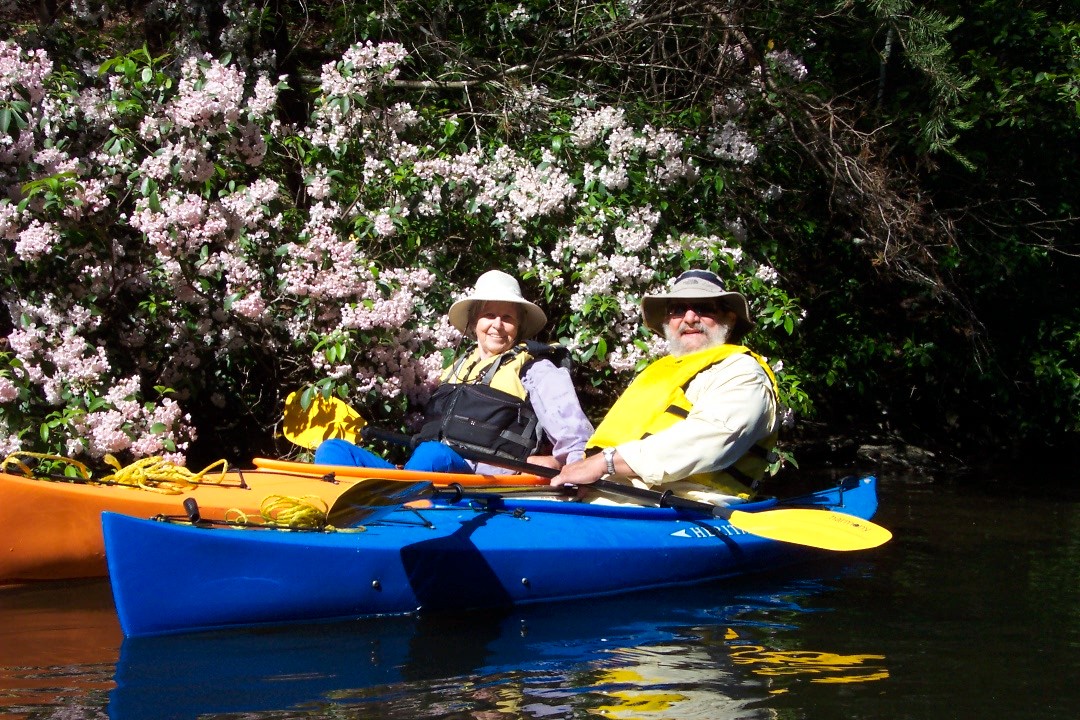 Smoky Mountain Kayaking and Blooming Mountain Laurel in the Great Smoky Mountain National Park