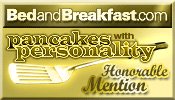 Pancakes with Personality Award from BedandBreakfast.com