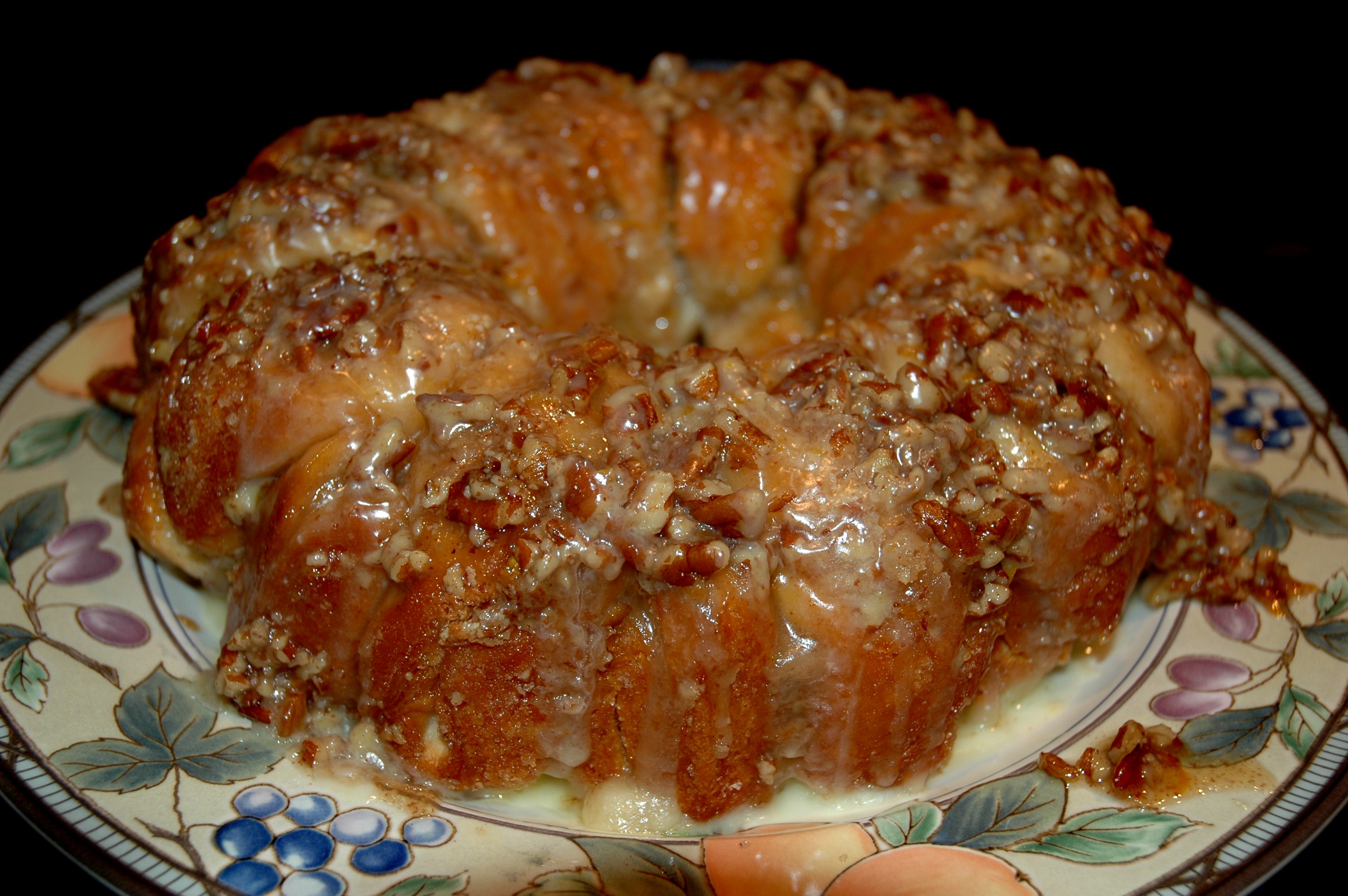 Pecan Orange Cream Cheese Coffee Cake