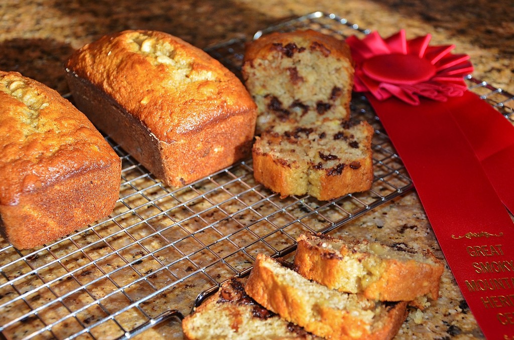 This chocolate orange banana nut bread is a great way to use up soft bananas